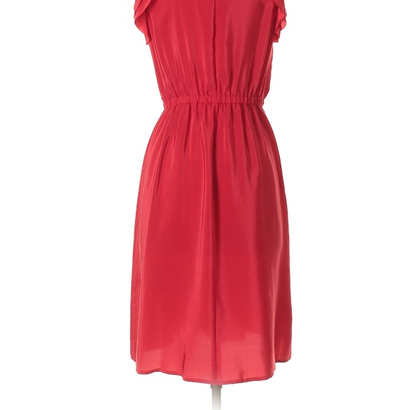 Ann Taylor Loft 100% silk Red dress - Picture 4 of 4